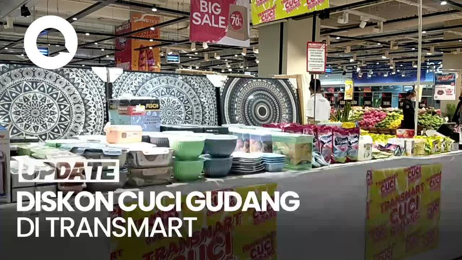 Transmart Cuci Gudang, Ada Rak Piring Diskon Hingga Rp 450 Ribu