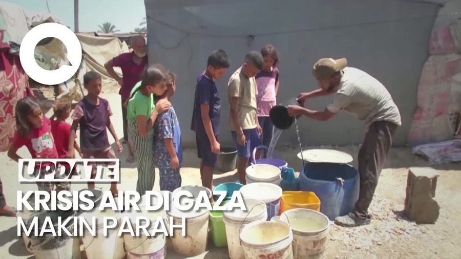 Situasi Krisis Air di Gaza yang Makin Parah Bikin Warga Gali Sumur 