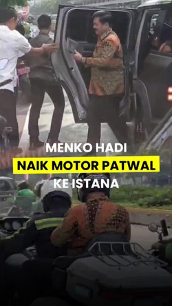 Takut Macet, Menko Polhukam Naik Motor ke Istana untuk Hadiri Rapat