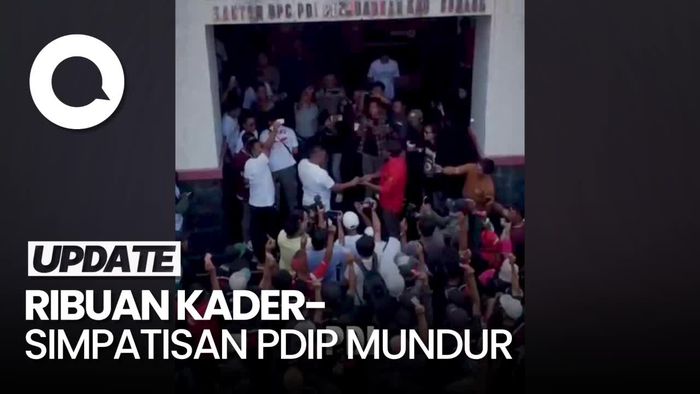 Dukung Prabowo-Gibran, Ribuan Kader & Simpatisan PDIP Subang Mundur