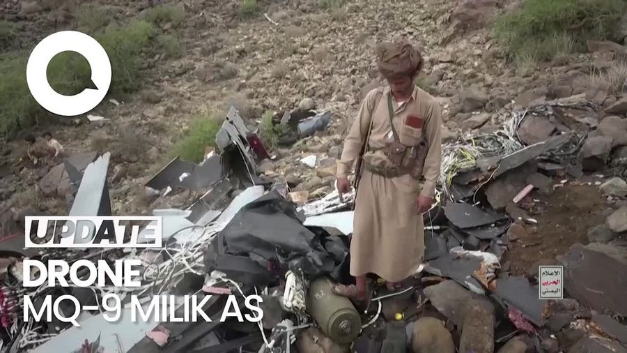 Penampakan Drone Canggih AS yang Ditembak Jatuh Houthi