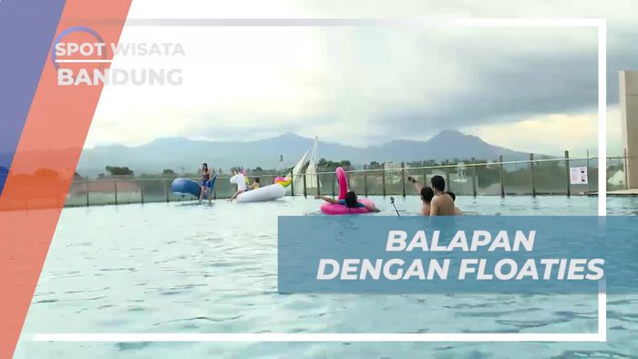 Seru-seruan, Balapan dengan Floaties di Kolam Renang Hotel, Bandung
