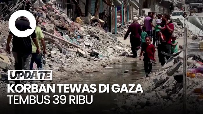 Terus Bertambah! Korban Tewas di Gaza Tembus 39.583 Orang