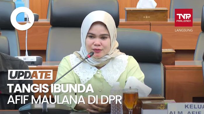Tangis Ibunda Afif Maulana Saat Ngadu ke Komisi III DPR