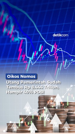 Utang Pemerintah Sudah Rp 8.444 T