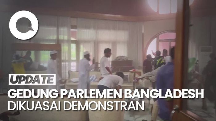 Demonstran Menyerbu Gedung Parlemen Bangladesh