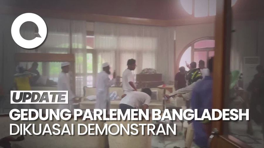 Demonstran Menyerbu Gedung Parlemen Bangladesh