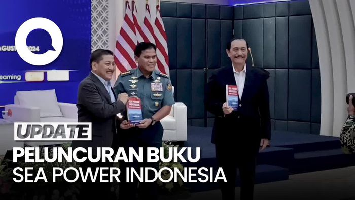 Luhut, Hendropriyono hingga KSAL Hadiri Peluncuran Buku Sea Power Indonesia