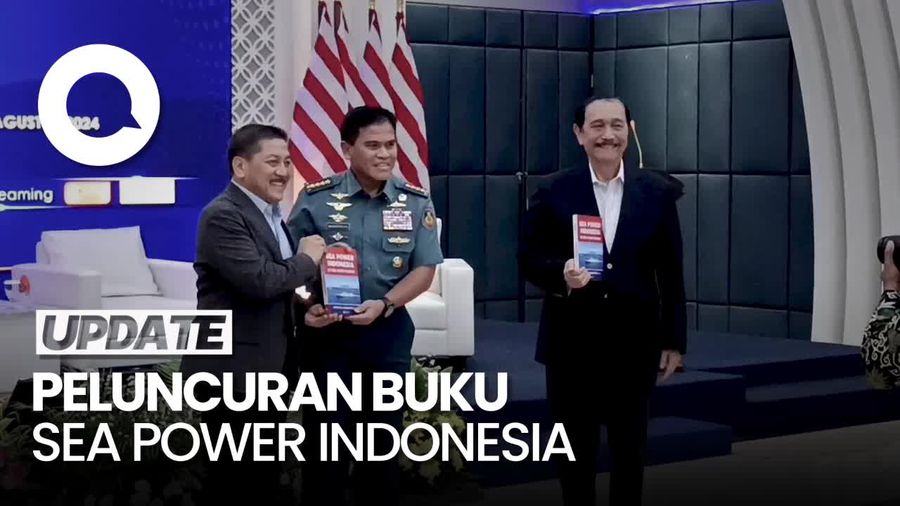 Luhut, Hendropriyono hingga KSAL Hadiri Peluncuran Buku Sea Power Indonesia