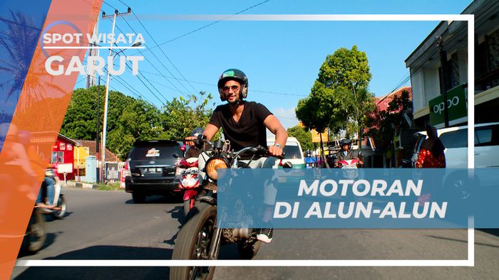 Berpetualang Naik Motor Keliling Alun-alun Kota Garut