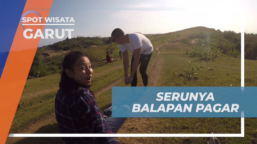 Menikmati Keseruan Adu Cepat Balap Papan Garut di Bukit Teletubies, Garut