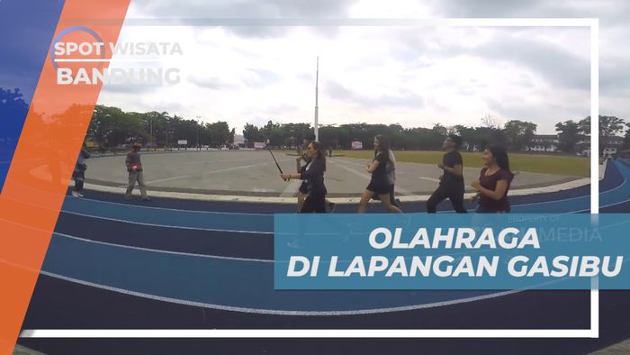 Mengisi Liburan Seru dengan Olahraga Pagi di Lapangan Gasibu, Bandung