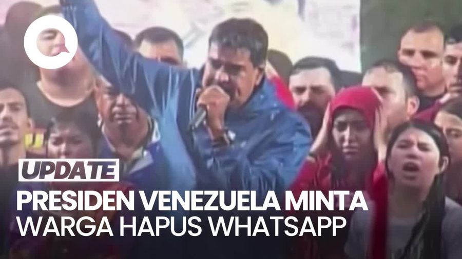 Presiden Maduro Hapus WhatsApp dari HP-nya, Sebut Ancaman Bagi Venezuela