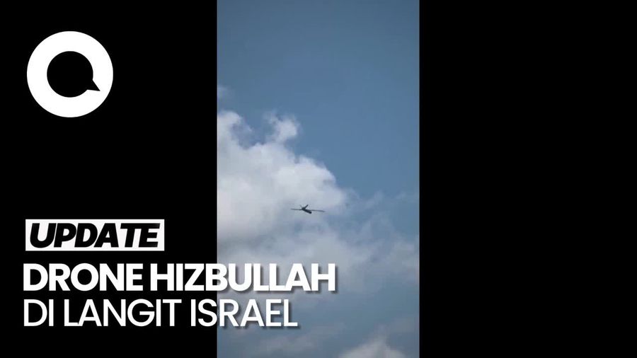 Penampakan Drone Hizbullah di Langit Sebelum Melukai 2 Warga Israel