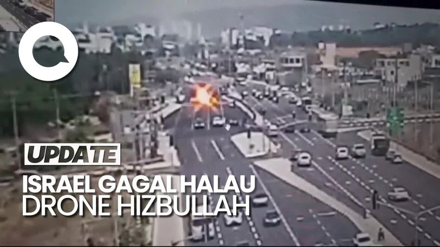 Israel Gagal Cegat Drone Hizbullah, 7 Warganya Terluka