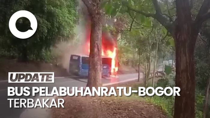 Sopir Ceritakan Detik-detik Kebakaran Bus di Sukabumi