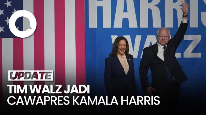 Terpilihnya Tim Walz Jadi Cawapres Kamala Harris di Pemilu AS 2024