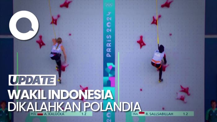 Momen Rajiah Sallsabillah Gagal Rengkuh Perunggu di Panjat Tebing Olimpiade