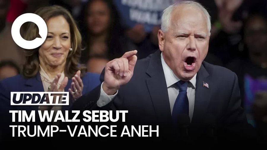 Olok-olok Tim Walz untuk Trump-Vance: Aneh dan Menyeramkan 