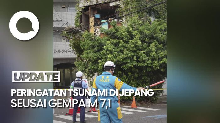 Gempa M 7,1 Guncang Jepang, Tsunami 1 Meter Diprediksi Terjadi