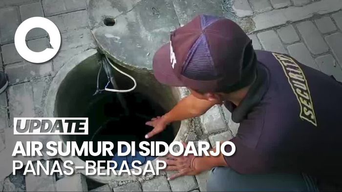 Heboh Air Sumur di Sidoarjo Panas dan Berasap