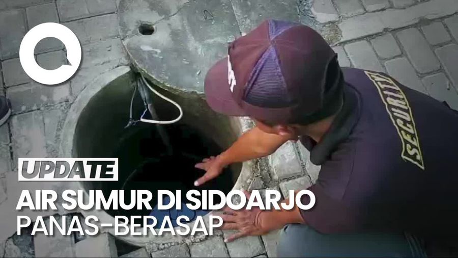 Heboh Air Sumur di Sidoarjo Panas dan Berasap