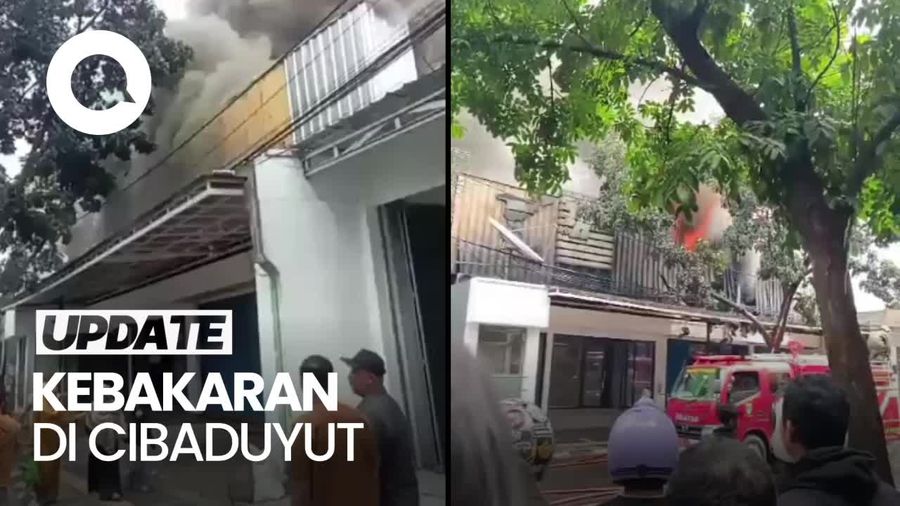 Toko di Cibaduyut Bandung Terbakar, Asap Membubung Tinggi