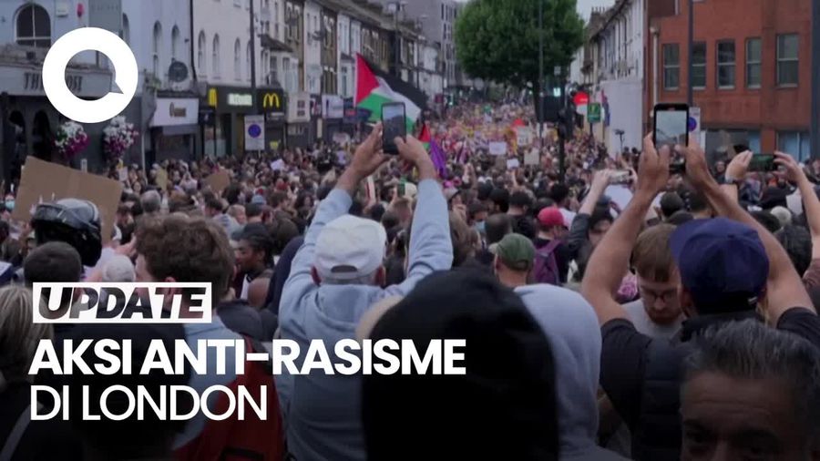 Ribuan Massa Demo Antirasisme di London, Buntut Serangan ke Muslim-Migran