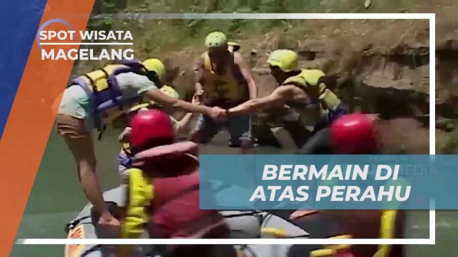 Tantangan Seru Berdiri dan Berputar di Atas Perahu, Magelang