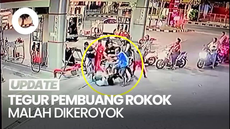 Pemotor Dikeroyok Setelah Tegur Pemobil Buang Rokok Menyala di SPBU