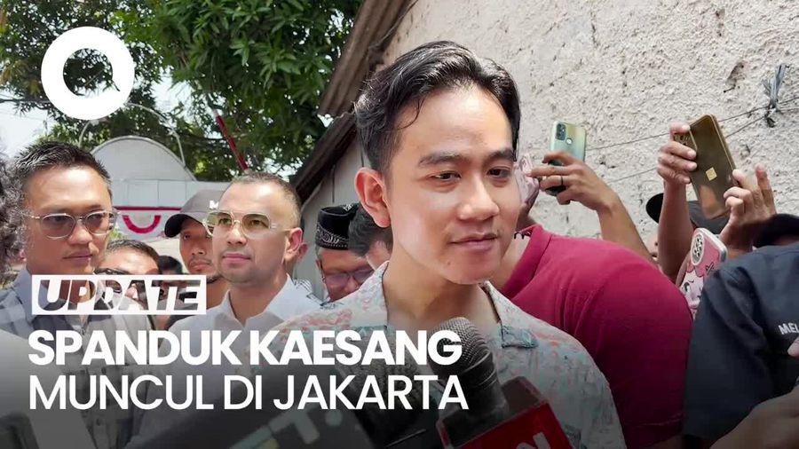 Muncul Spanduk Kaesang 2024-2029 di Jakarta, Gibran: Lagi Semangat, Doakan