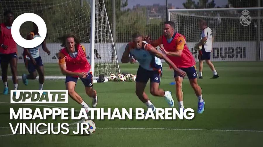 Mbappe Sudah Latihan di Madrid, Ini Aksinya Bareng Bellingham