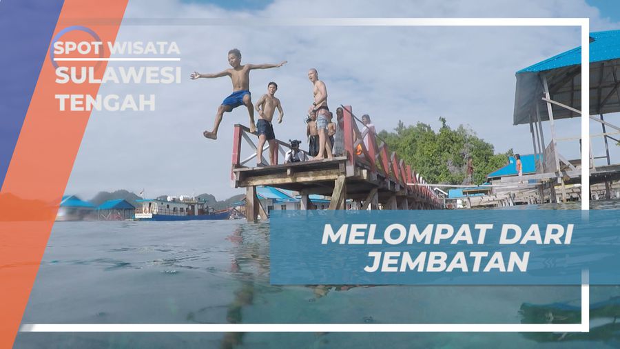 Seru-seruan Melompat ke Laut dengan Gaya Bebas Bareng Anak-anak, Sulawesi Tengah