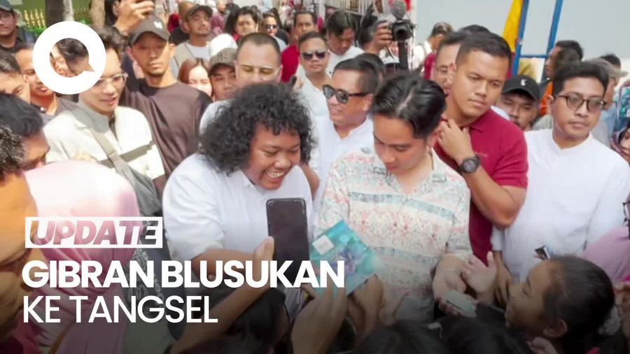 Blusukan Bareng Marshel dan Raffi Ahmad, Gibran Bagi Susu-Buku di Tangsel