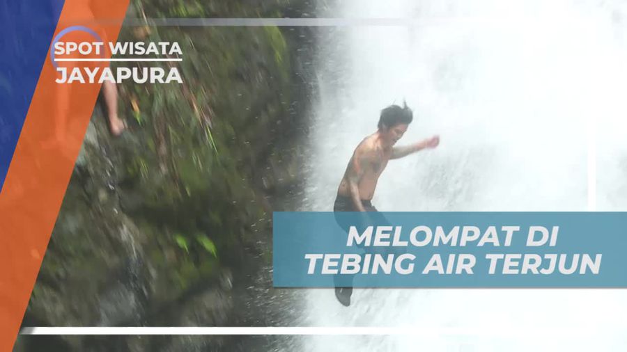 Melawan Rasa Takut Melompat Dari Tebing Air Terjun Kampung Harapan Jayapura