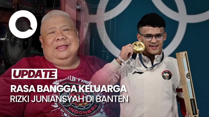 Air Mata Bahagia Ayah Rizki Juniansyah Melihat Anaknya Raih Emas Olimpiade