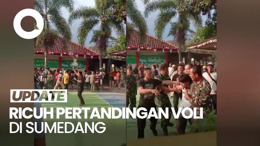 Ricuh Pertandingan Voli di Sumedang, Polisi Layangkan Tembakan ke Udara