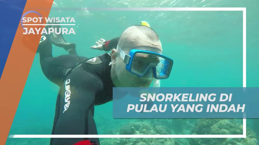 Snorkeling Asik Menikmati Keindahan Bawah Laut Pulau Kelapa Jayapura
