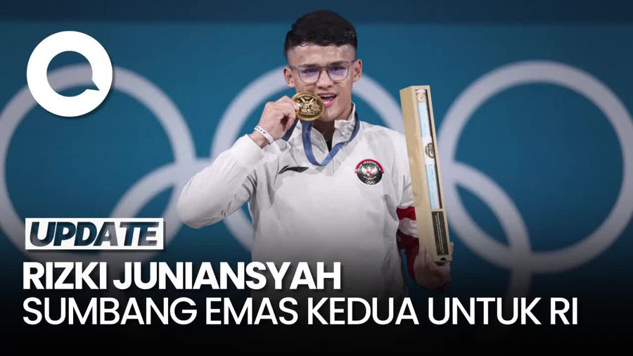 Rizki Juniansyah Raih Emas-Pecahkan Rekor di Angkat Besi Olimpiade 2024