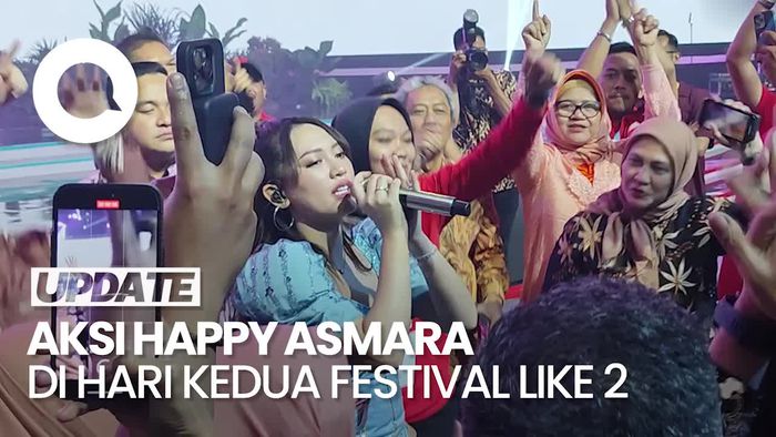 Happy Asmara Tutup Hari Kedua Festival LIKE 2 dengan Energik