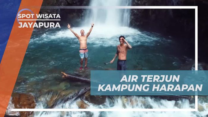 Menikmati Keindahan Air Terjun Kampung Harapan Sentani Jayapura