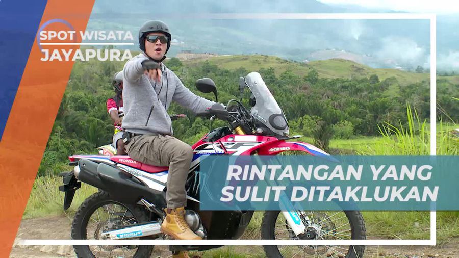Naik Motor Trail Menuju Bukit Sentani Jayapura
