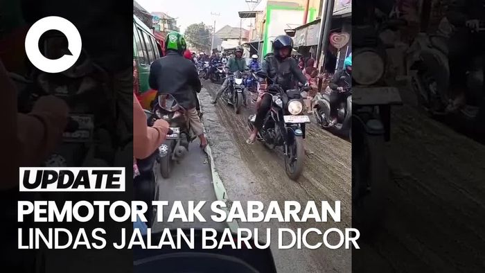 Kata Warga soal Ramai Pemotor Lindas Jalan di Cimahi yang Baru Dicor