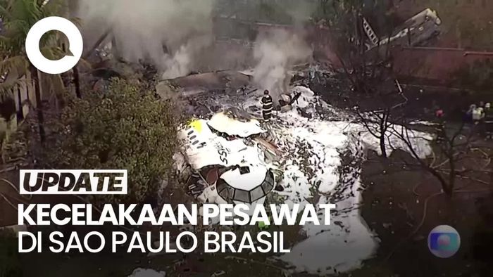 Detik-detik Pesawat Jatuh di Brasil, 61 Orang Tewas