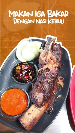 Perpaduan Iga Bakar Rawamangun dan Nasi Kebuli yang Viral