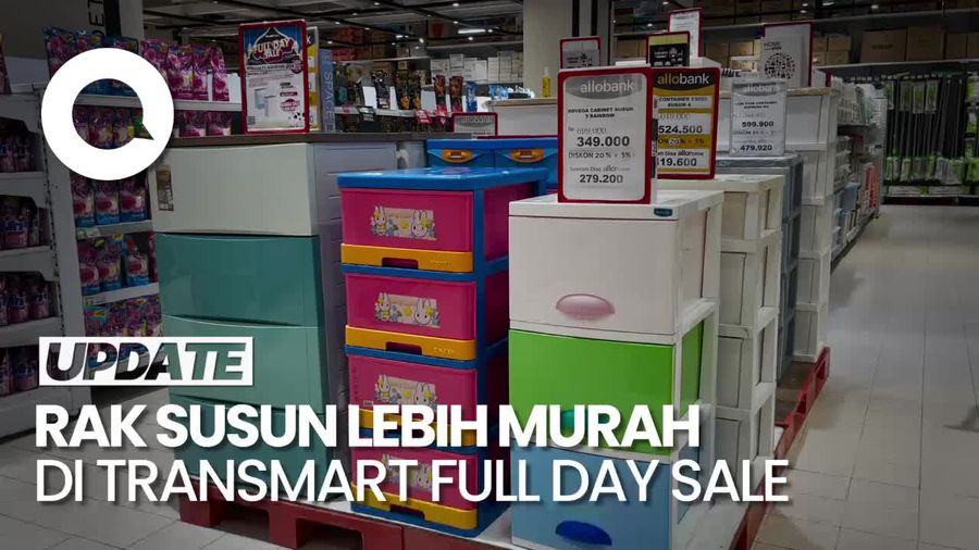 Lebih Murah, Rak Susun di Transmart Full Day Sale Mulai Rp 200 Ribuan