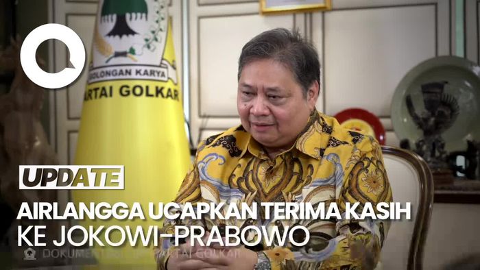Mundur dari Ketum Golkar, Airlangga Terima Kasih ke Jokowi-Prabowo