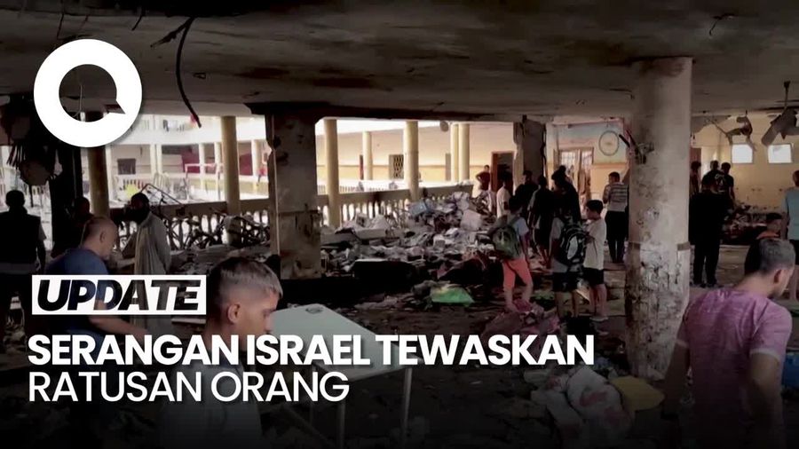 Ngeri! Ratusan Mayat Bergelimpangan Seusai Israel Serang Sekolah di Gaza