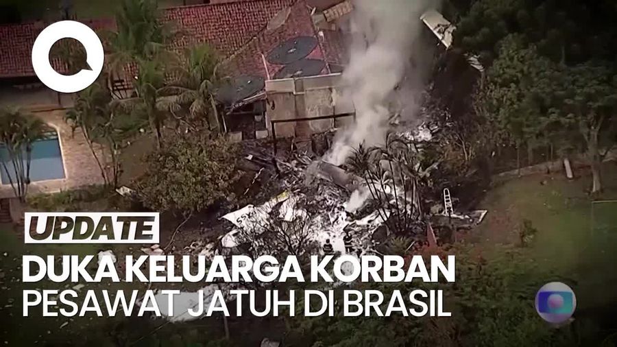 Pilu Keluarga Korban Kecelakaan Pesawat Brasil Tak Bisa Akses Data Manifest