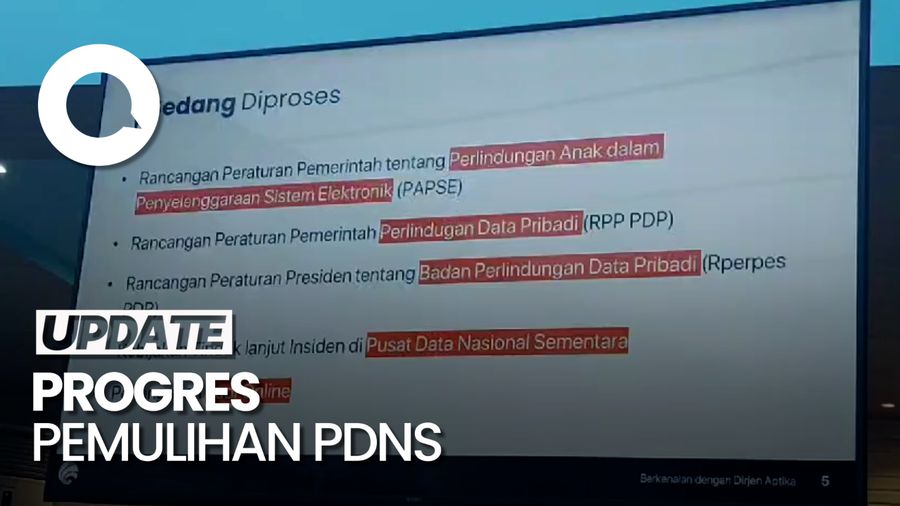 Kominfo Ungkap Pemulihan Data Kebocoran PDNS Sudah 90%